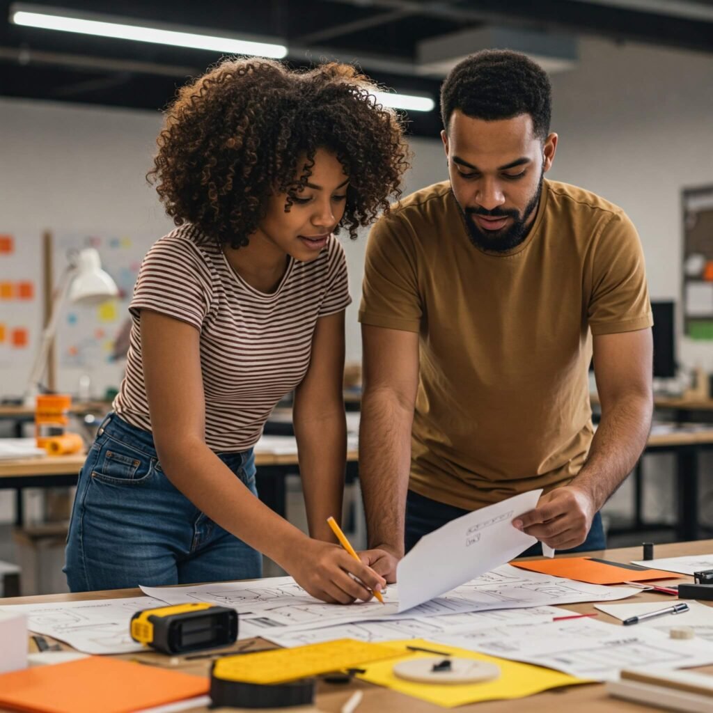 People Collaborating on a Project